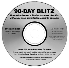 Network Marketing MLM 90-Day Blitz CD by Tracy Biller