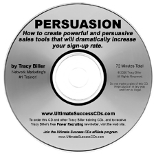 Network Marketing MLM Persuasion CD by Tracy Biller