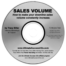 Network Marketing MLM Sales Volume CD by Tracy Biller